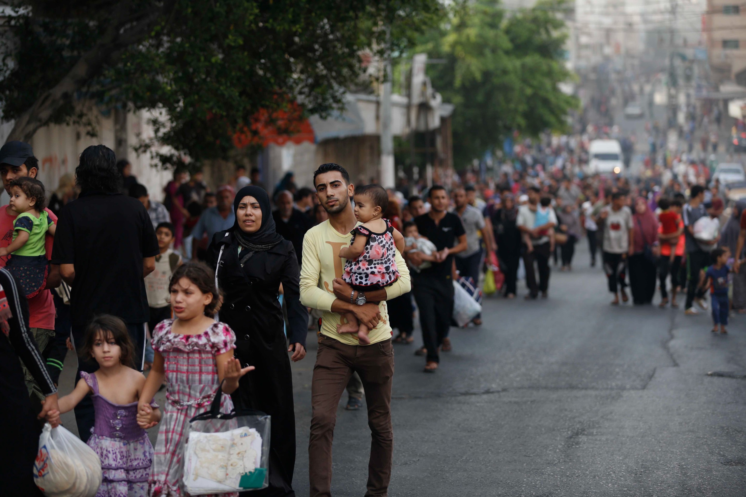 Civilians are fleeing their home