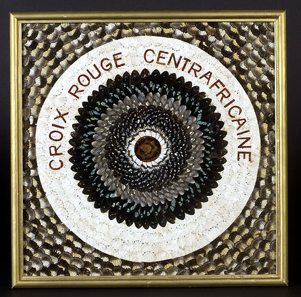 Composition avec ailes de papillons