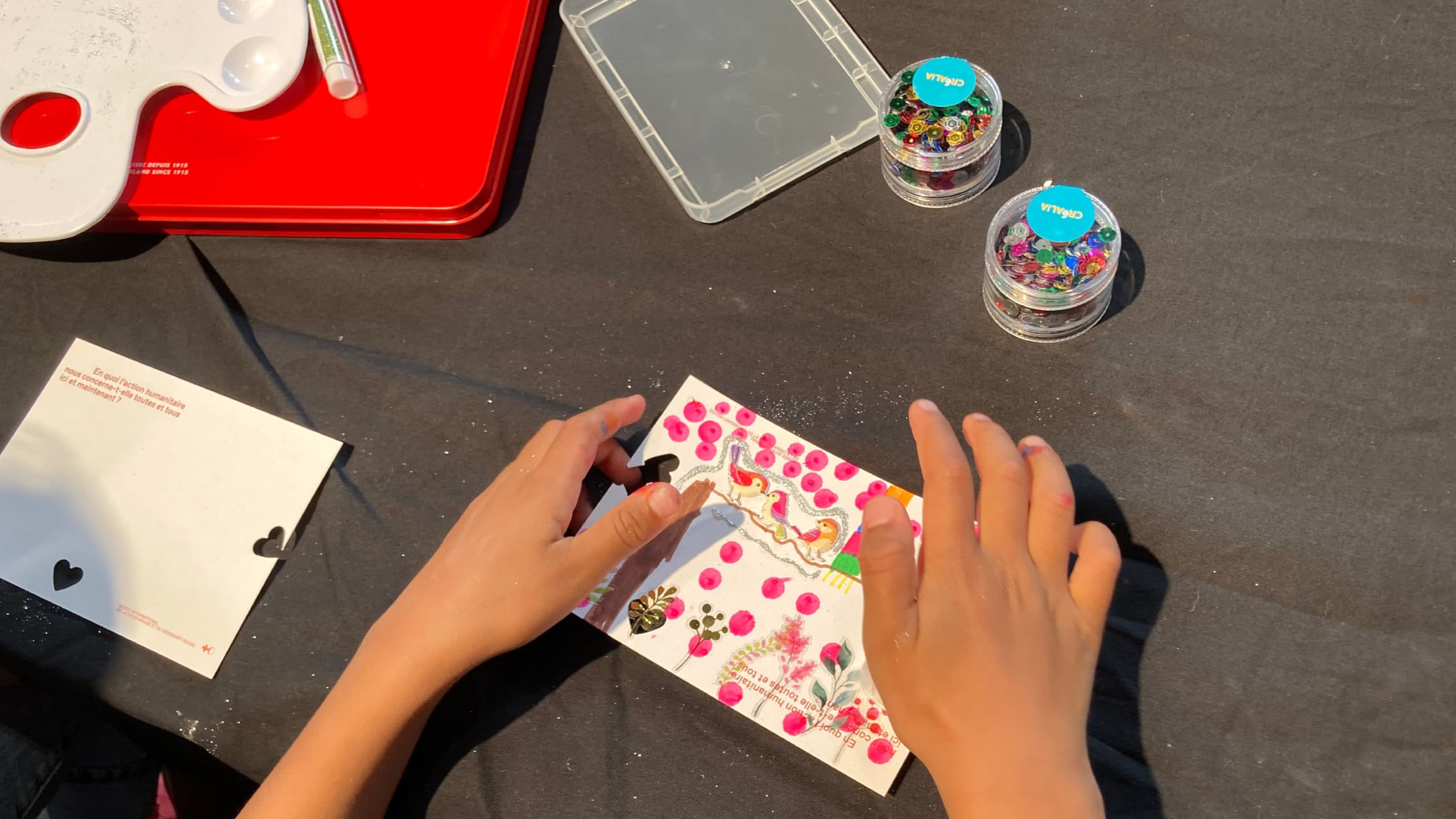 Besichtigung und Postkarten-Workshop