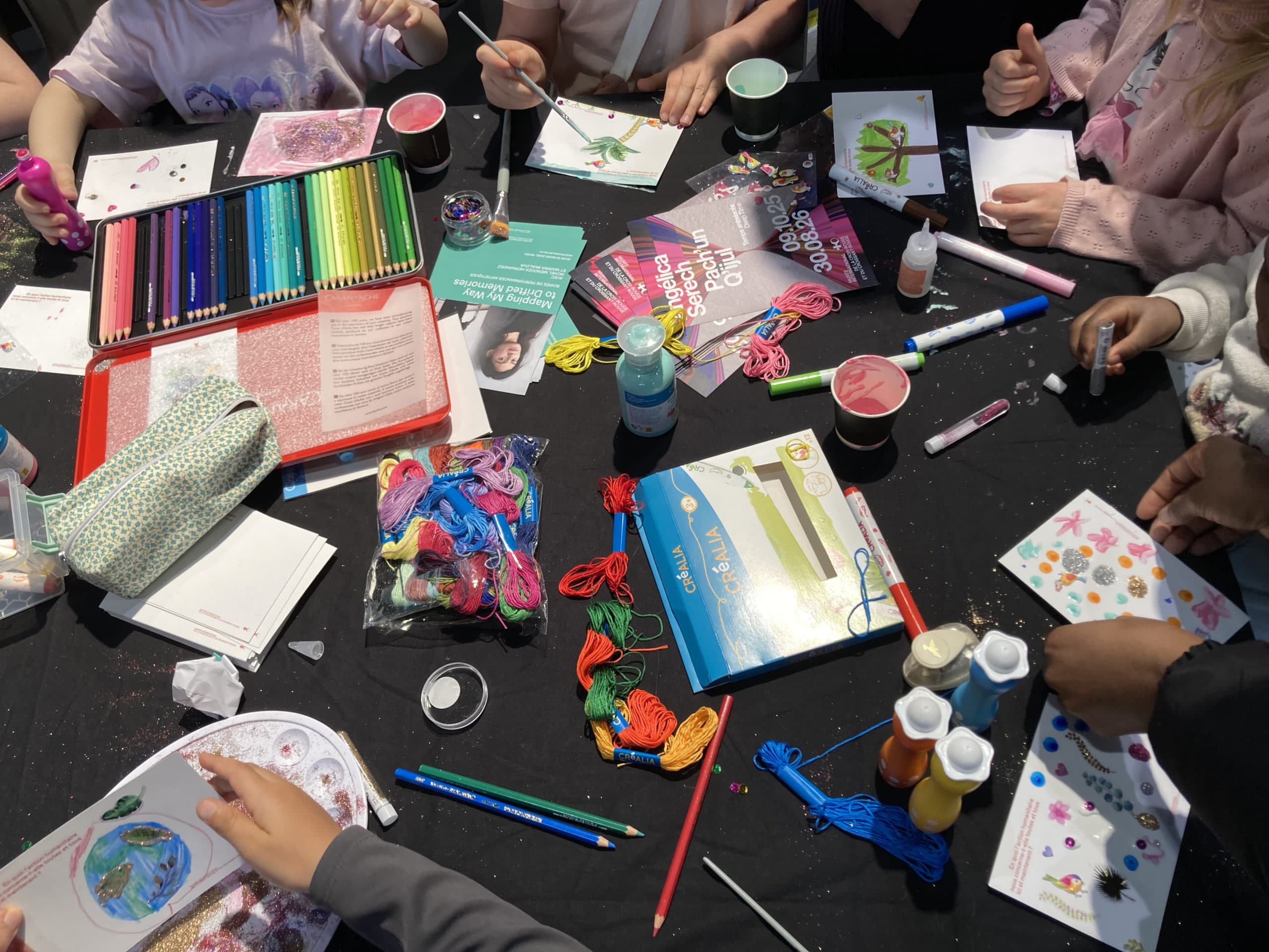 Guided tour and postcards workshop